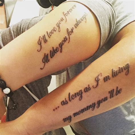 matching tattoos for son and mom